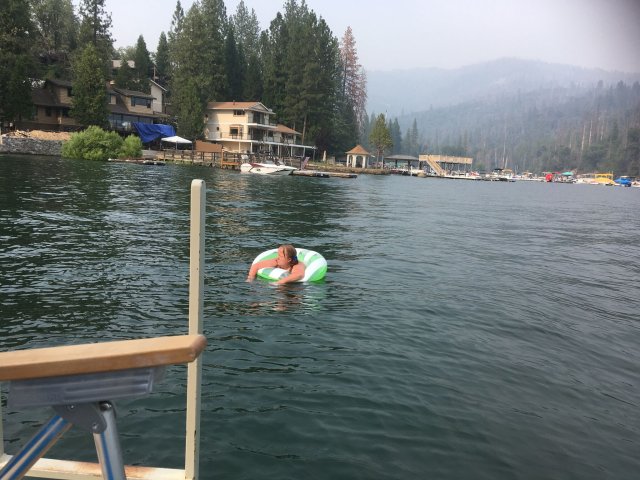 Missy in the lake
